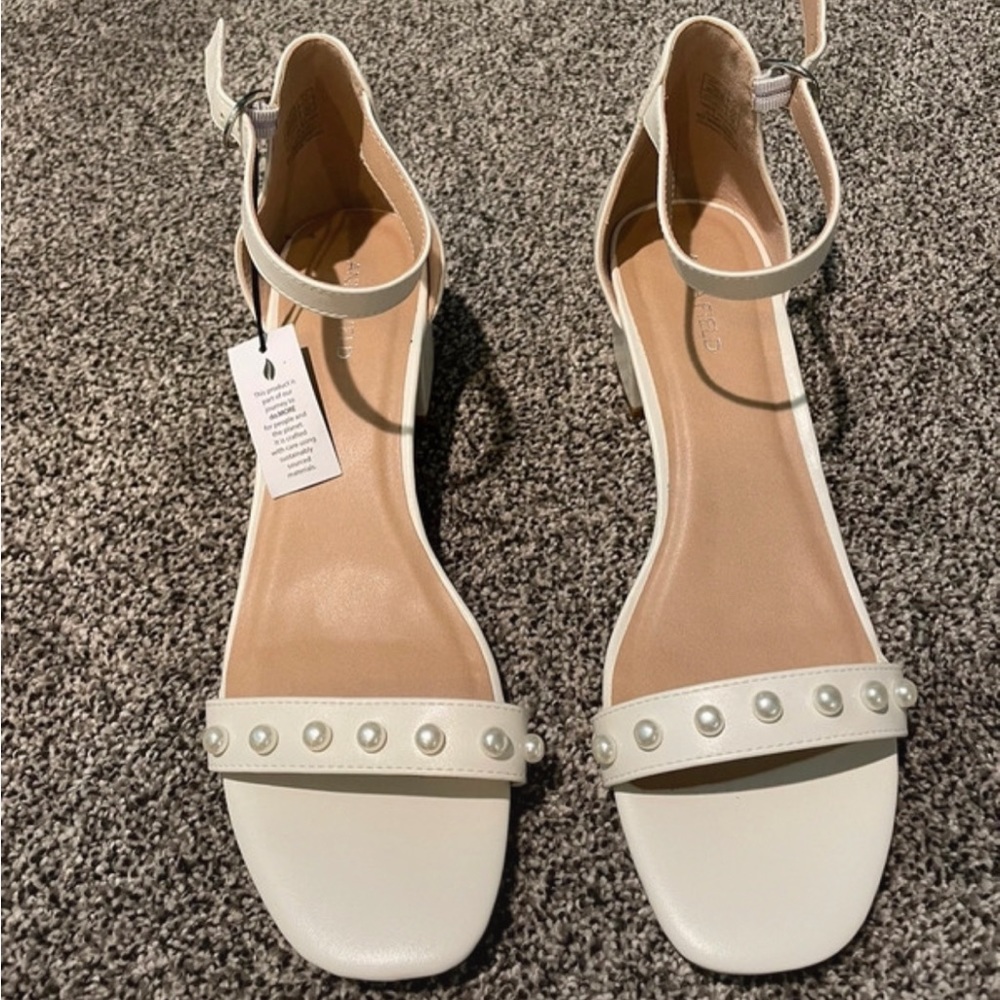 Anna Field Heels, white, never worn